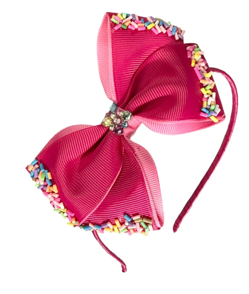 Fuchsia Sprinkle Headband